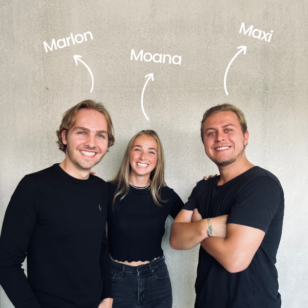 Die drei Gründer des Naturkosmetik Start-Ups leev&ju.